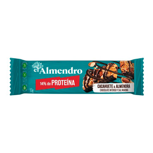 Barrita cacahuete y almendra con 14% proteina EL ALMENDRO 30g image number