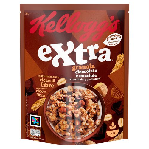 CEREALES EXTRA CHOCOLATE Y AVELLANA KELLOGG'S 375g image number