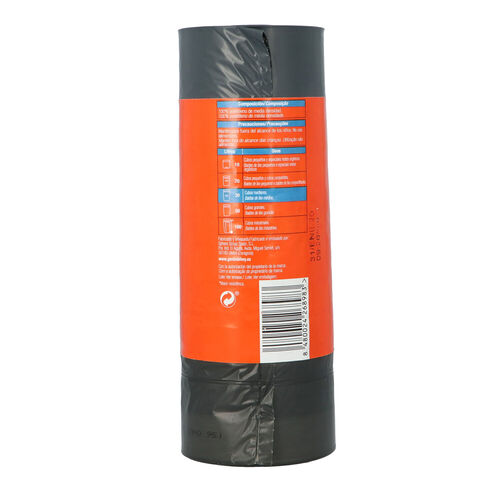 Bolsa de basura gris autocierre SELEX 30L 30uds image number