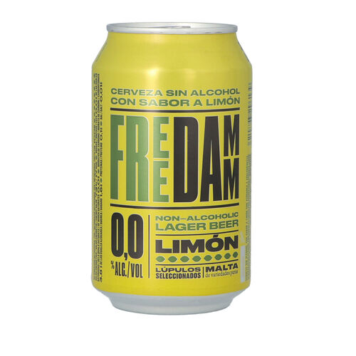 Cerveza sin alcohol sabor limon free DAMM 33cl image number