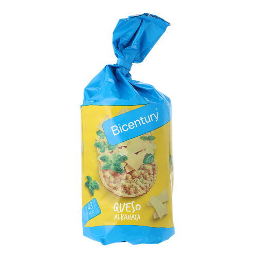 TORTA MAIZ BICENTURY QUESO ALBAHACA 124g image number