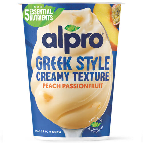 Postre vegetal Greek Style Peach Passionfruit ALPRO image number