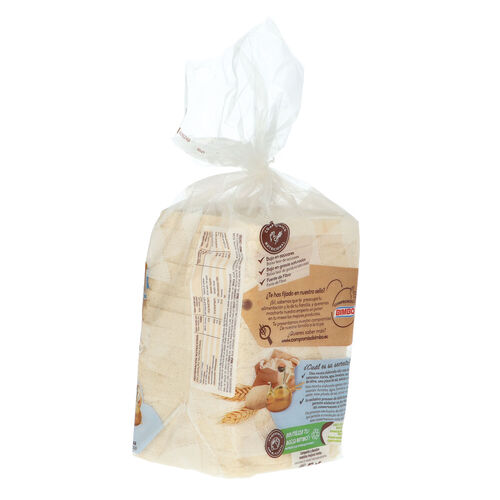PAN DE MOLDE SIN CORTEZA 100% NATURAL BIMBO 450g image number