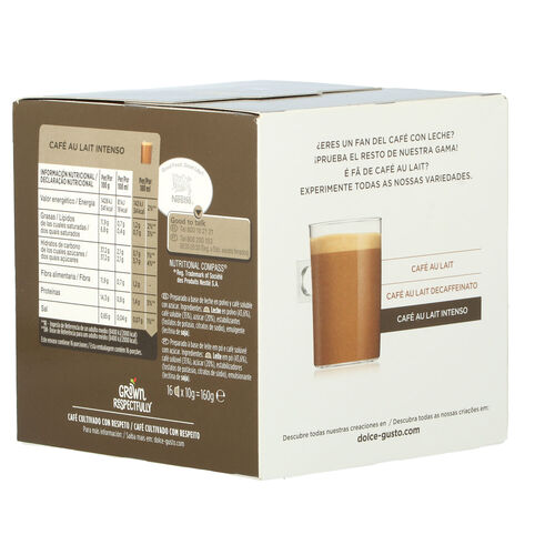 CAFE DOLCE GUSTO CON LECHE INTENSO 16 CAPSULAS image number