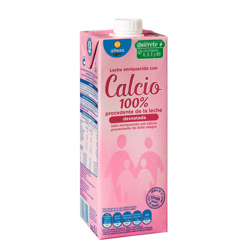 Leche desnatada enriquecida con calcio ALTEZA 1L image number
