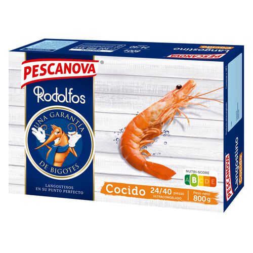 Langostino cocido VANNAMEI 24/40 PESCANOVA 800g image number