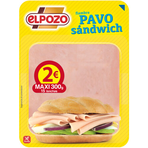 PAVO SANDWICH EL POZO 270g image number