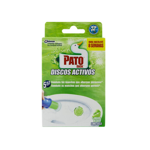 DISCOS ACTIVOS BAÑO PATO WC GEL LIMA 6uds image number