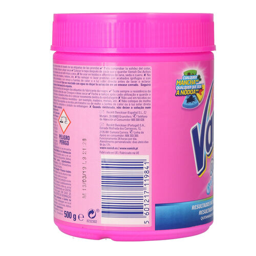 DETERGENTE GOLD PINK VANISH 400g. image number