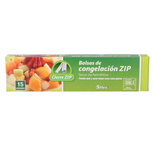 Bolsa congelaci&oacute;n s zipper SELEX mediana 15 bolsas image number