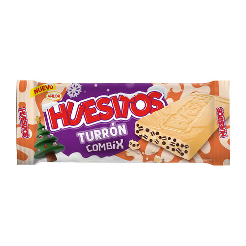 Turrón de chocolate blanco combix HUESITOS 200g image number