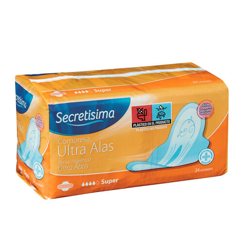 COMPRESA ULTRA CON ALAS SUPER SECRETISIMA 24uds image number