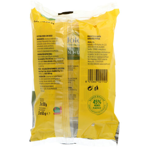 Aceituna con hueso JOLCA 3x130g image number