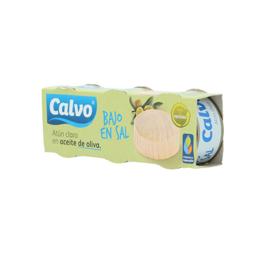 ATUN CLARO CALVO BAJO SAL OLIVA PACK 3x65g image number