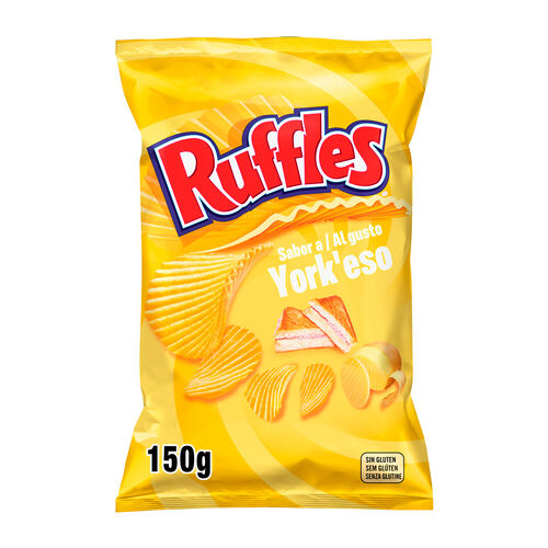 RUFFLES sabor York'eso patatas fritas onduladas 150g image number