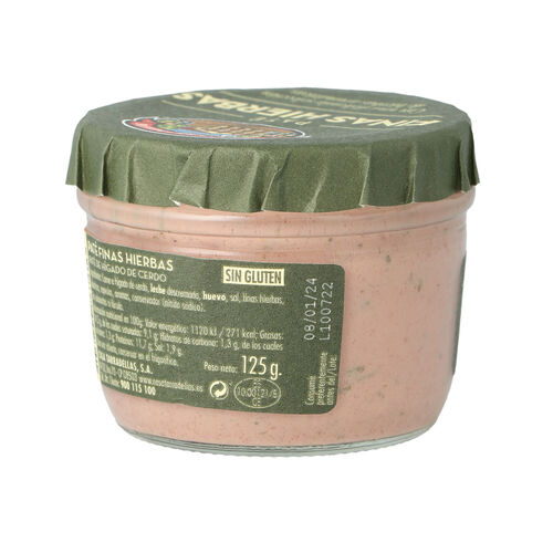 Pate a las finas hierbas CASA TARRADELLAS 125g image number