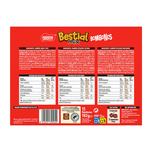 Bombones Bestial Mix NESTL&Eacute; 187g image number