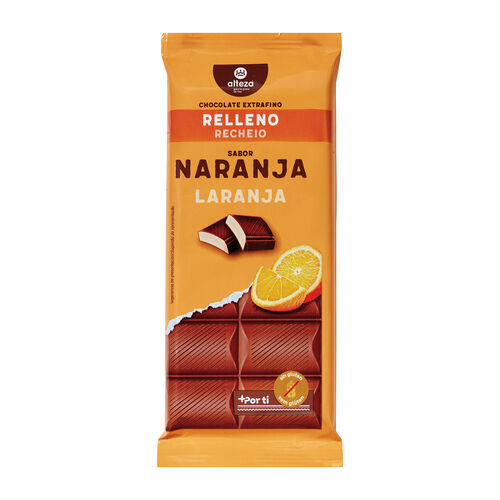 Chocolate Extrafino relleno sabor naranja ALTEZA 100g image number