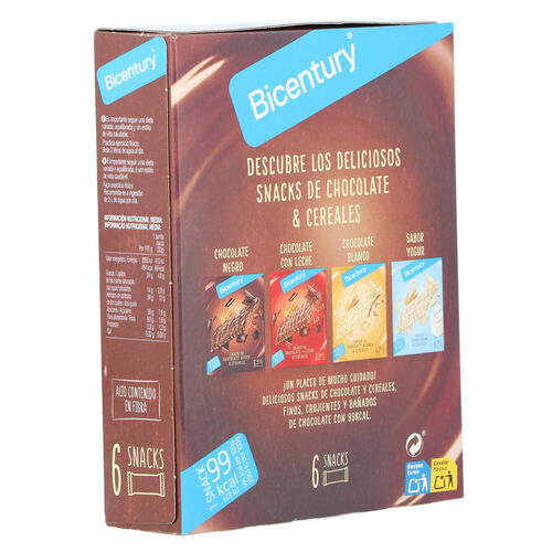Barrita de chocolate negro BICENTURY 6uds image number