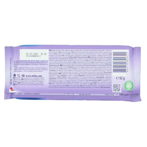 CHOCOLATE MILKA OREO SANDWICH 92g image number