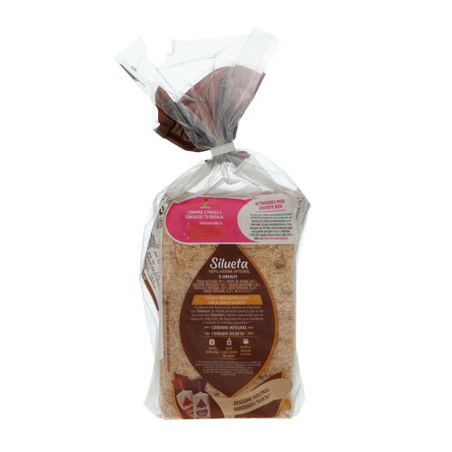 PAN MOLDE SILUETA 8 CEREALES SIN CORTEZA 450g image number