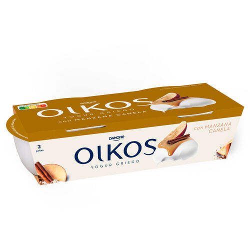 YOGUR GRIEGO OIKOS MANZANA CANELA 2x110g image number