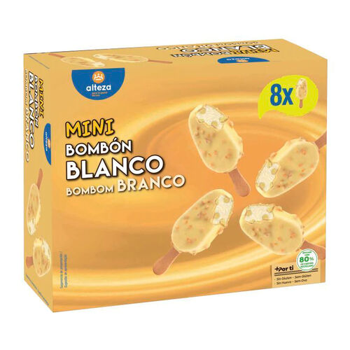 Helado Mini bomb&oacute;n blanco almendrado ALTEZA 8x60ml image number