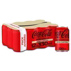 Refresco COCA COLA Zero Zero lata 12x33cl