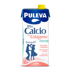 Bebida calcio con col&aacute;geno desnatada PULEVA 1L