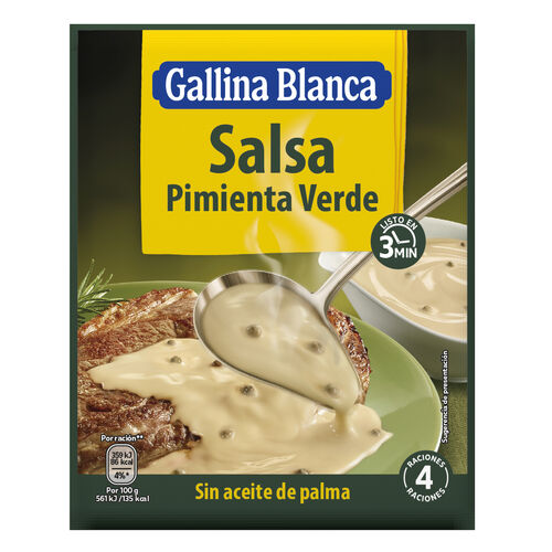 Salsa pimienta verde GALLINA BLANCA 58g image number
