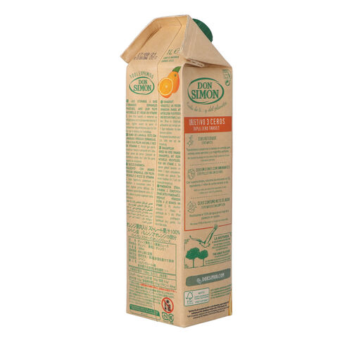 Zumo de naranja exprimida con pulpa DON SIMON 1L image number