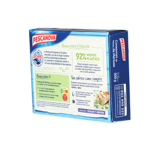 Merluza congelada corazones PESCANOVA 500g image number