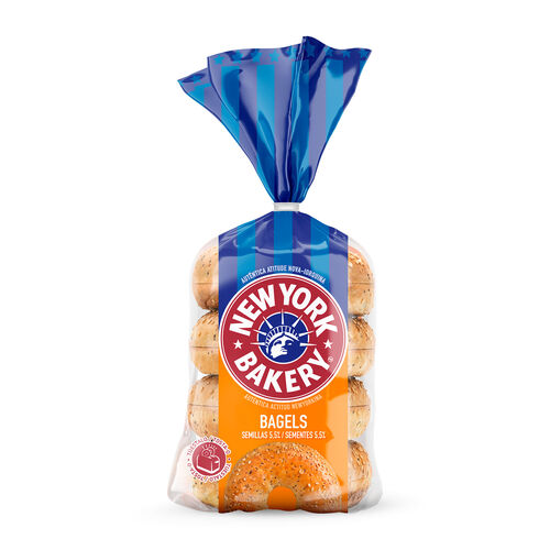 Bagels semillas 5,5% new york bakery 300g image number