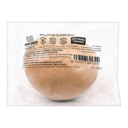BOLLITO SIN GLUTEN ABUELO BREAD 80g image number