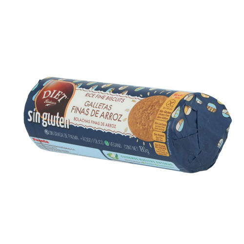 Galletas finas de arroz sin gluten DIAT RADISSON 180g image number