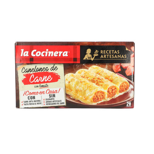 CANELONES DE CARNE COCINERA CONGELADOS 500g image number