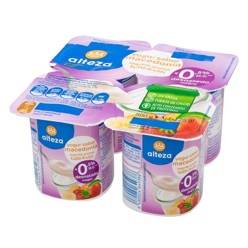 YOGUR ALTEZA DESNATADO MACEDONIA 4x125g image number