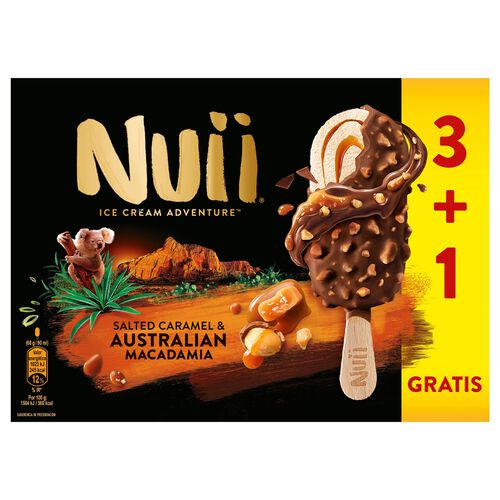 HELADO SABOR CARAMELO SALADO Y NUECES NUII 3+1 GRATIS image number