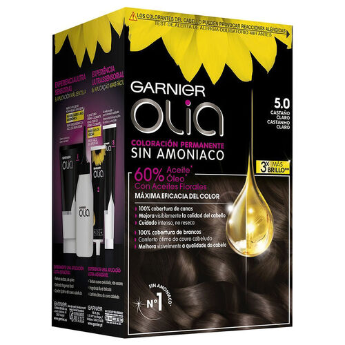 TINTE OLIA SIN AMONIACO N5 CASTAÑO CLARO image number