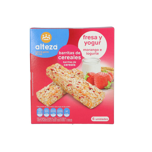 Barrita cereales ALTEZA fresa yogur 150g pack 6 image number