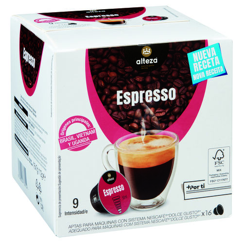 Caf&eacute; Espresso ALTEZA 16 c&aacute;psulas image number