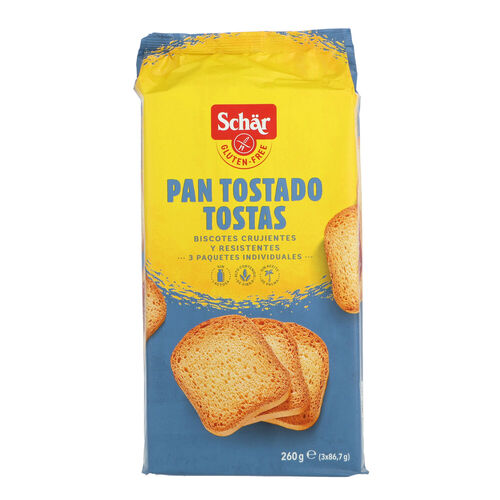 PAN TOSTADO SCHAR SIN GLUTEN 260g image number