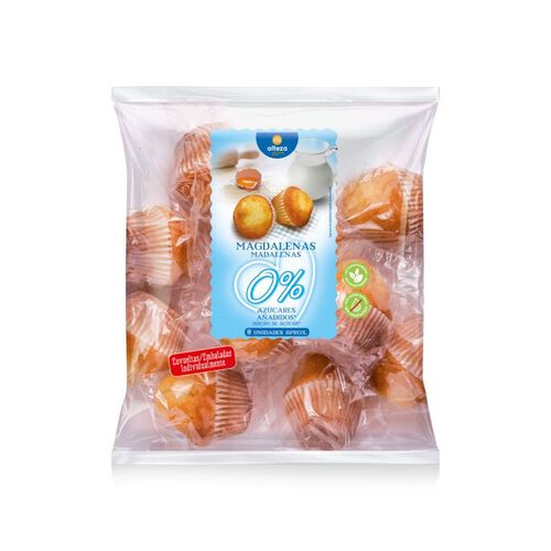 MAGDALENAS 0% AZUCAR ALTEZA 240g image number