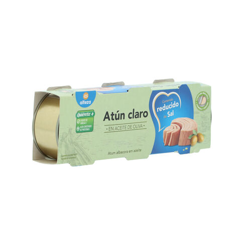 At&uacute;n claro ALTEZA oliva bajo en sal pack 3x65g image number