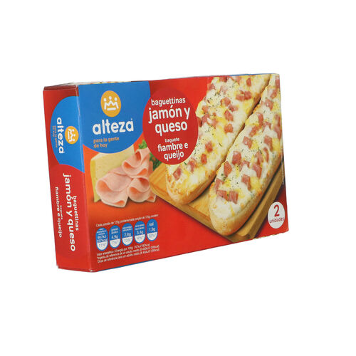 Baguetina congelada de jam&oacute;n y queso ALTEZA 250g image number