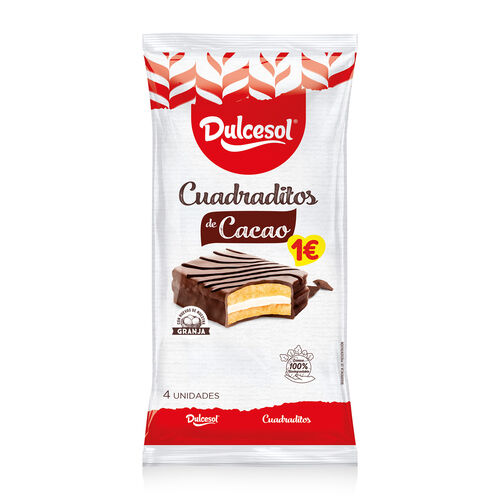 Cuadraditos de cacao DULCESOL 152g image number