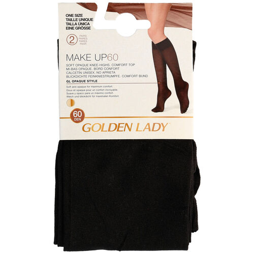 MINI MEDIA OPACA 60D NEGRO 2 PARES GOLDEN LADY image number