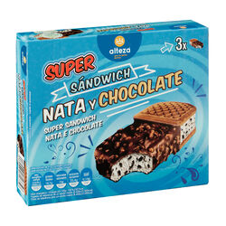 SANDWICH NATA Y CHOCOLATE 3X150 ML.