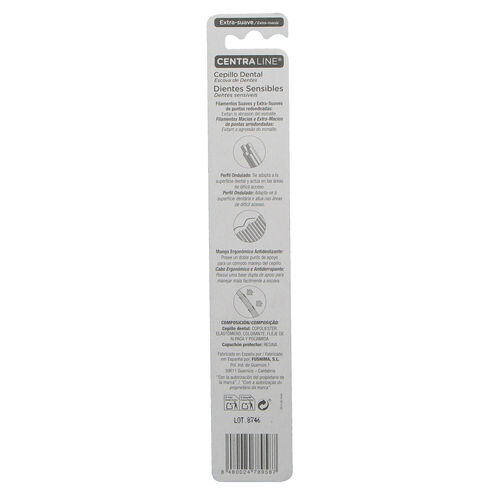 Cepillo dental adulto dientes sensibles centra LINE image number