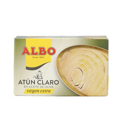 ATUN CLARO EN ACEITE DE OLIVA VIRGEN EXTRA ALBO 112g